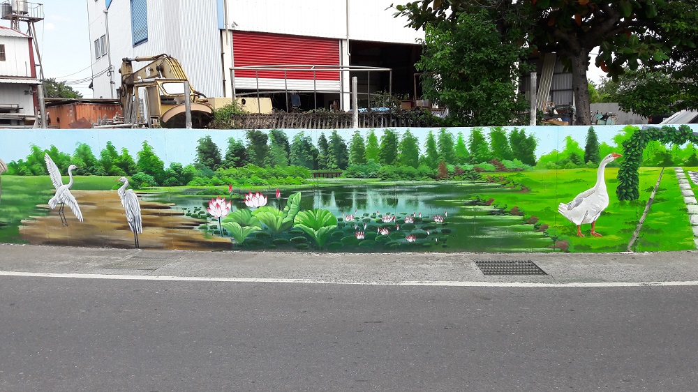 各村鄰基礎建設—彩繪壁面彩繪-湖光瀲豔