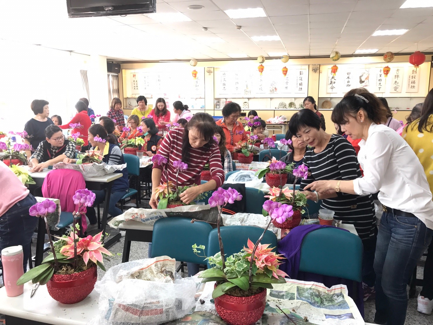 彰化縣青溪婦女協會-婦女花藝研習活動活動過程