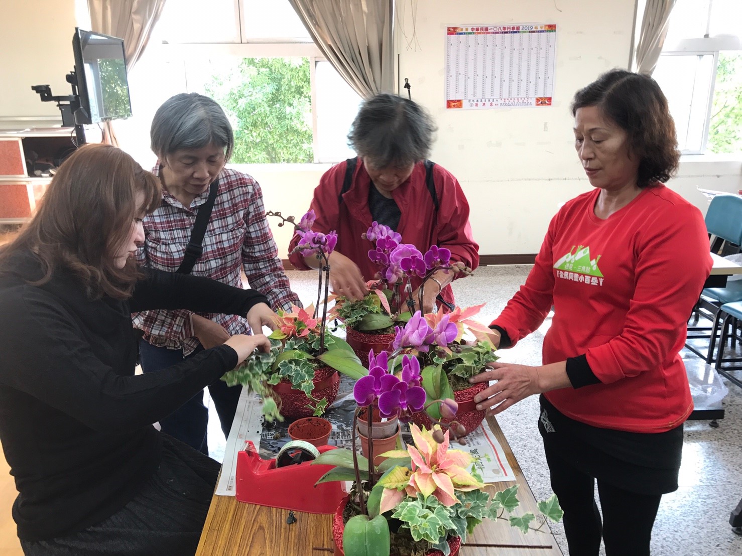 彰化縣青溪婦女協會-婦女花藝研習活動活動過程