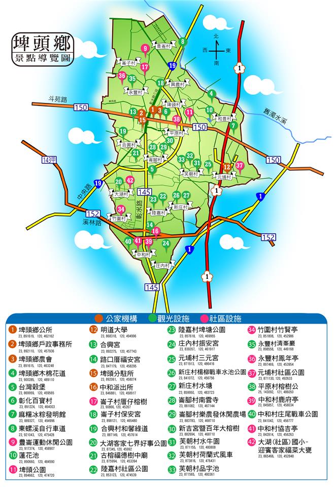 埤頭鄉觀光導覽圖埤頭鄉觀光博覽圖