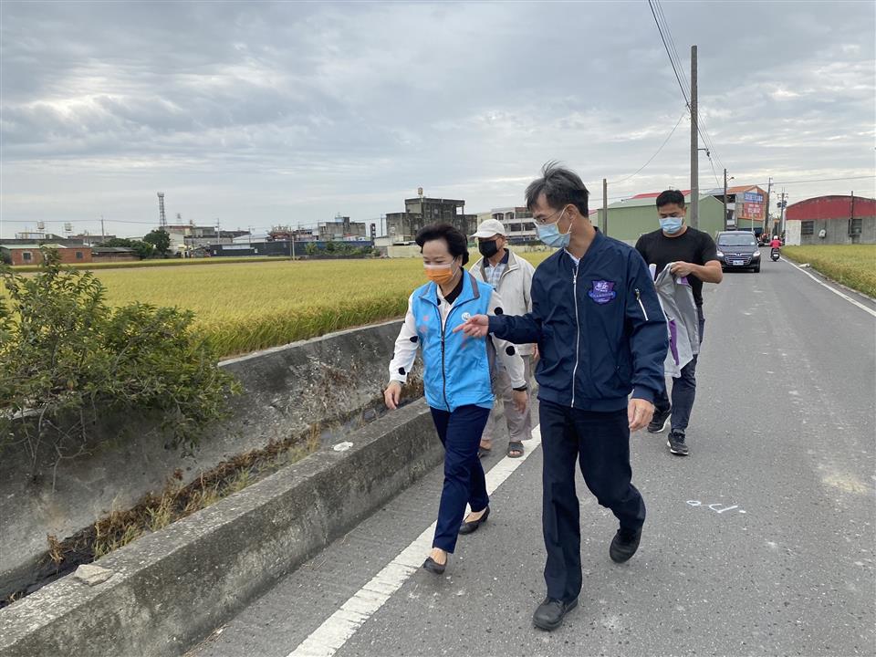 埤頭鄉十三甲排水護岸改善工程現地堪查