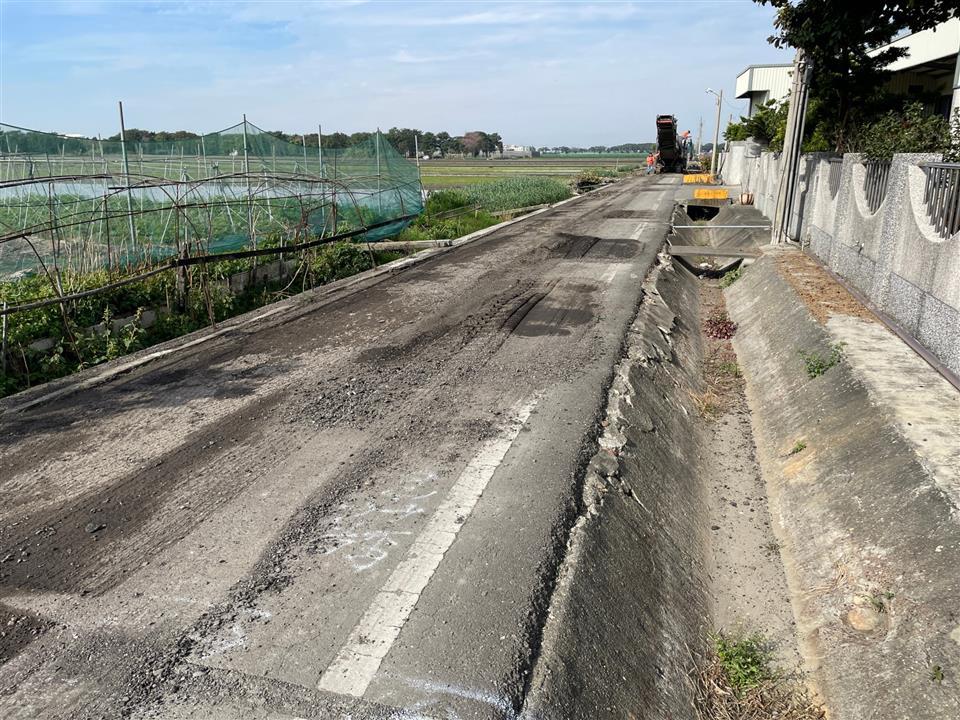 埤頭鄉陸嘉村中華路650巷道路改善工程施工中