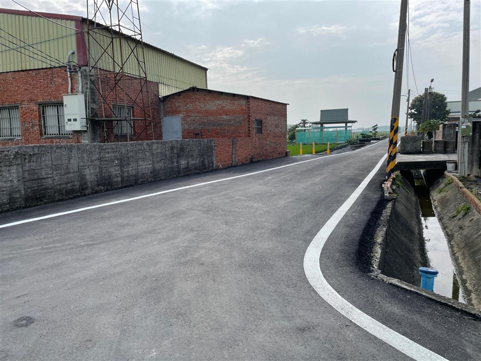 埤頭鄉陸嘉村中華路650巷道路改善工程施工後