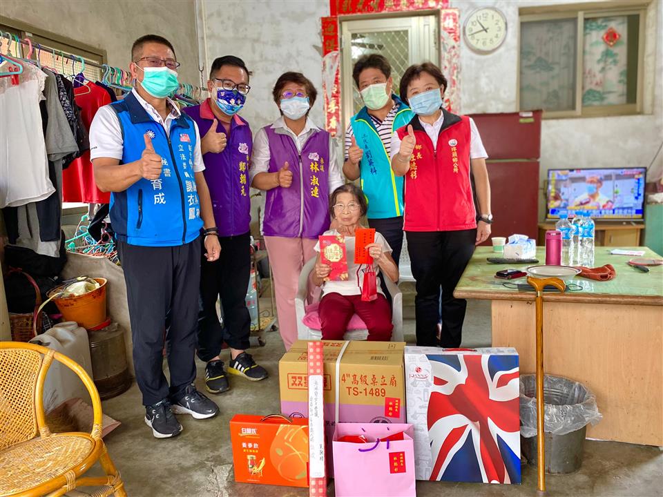 110年度 幸福埤頭精彩剪影百歲人瑞到府拜訪