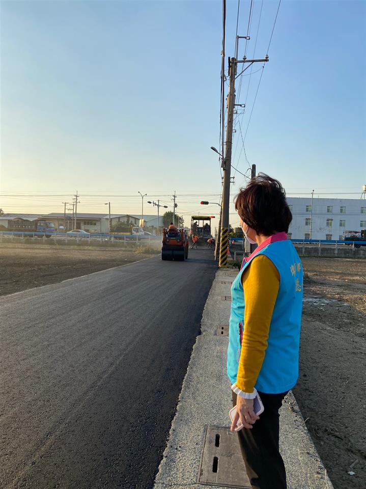 彰化縣埤頭鄉大湖及合興等村既有道路養護整建計畫鄉長至水江路關心施工情形