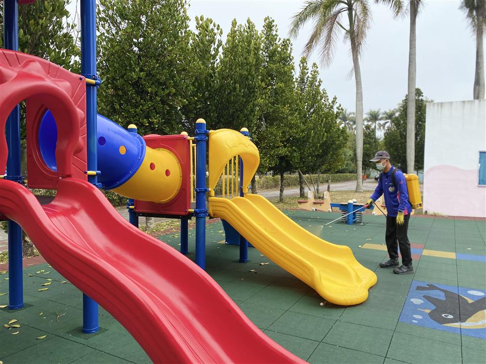 112年開學前校園環境消毒 
