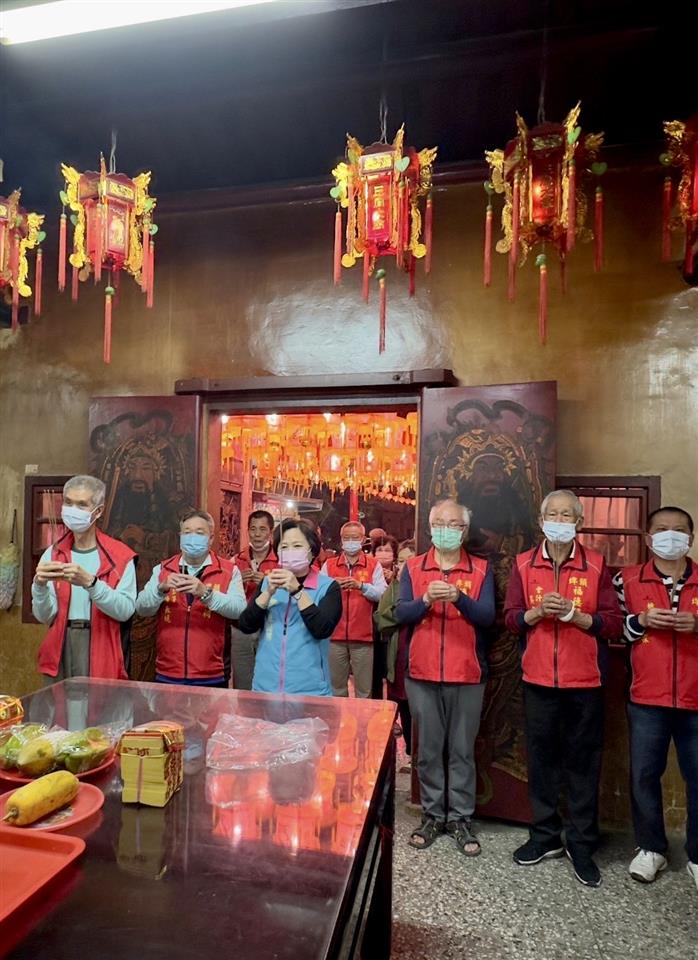 1120315杜懿彩鄉長贈匾埤頭村福德祠「德招生福」祈願合境平安眾人齊心祈福