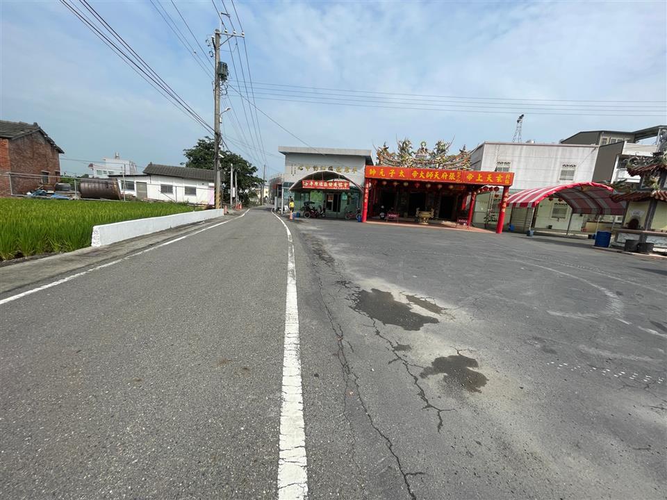 埤頭鄉平原路及達平宮前廣場鋪面改善工程施工前