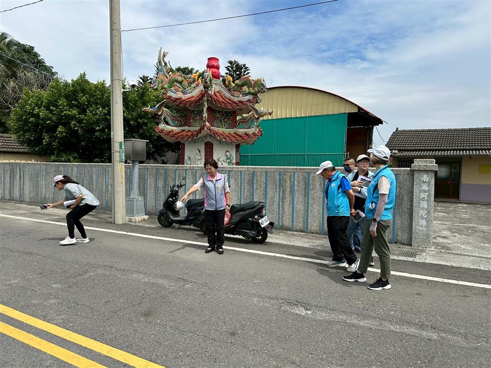 埤頭鄉竹圍、中和村溪林路路面改善工程溪林路現地會勘
