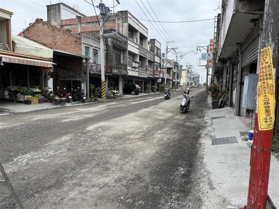 埤頭鄉竹圍、中和村溪林路路面改善工程溪林路施工中