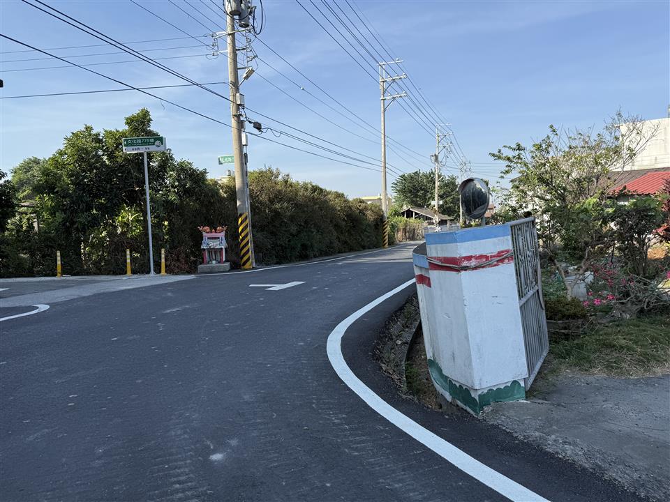 埤頭鄉芙朝村金安路、芙朝路410巷等路面改善工程芙朝路410巷、文化路772巷施工後