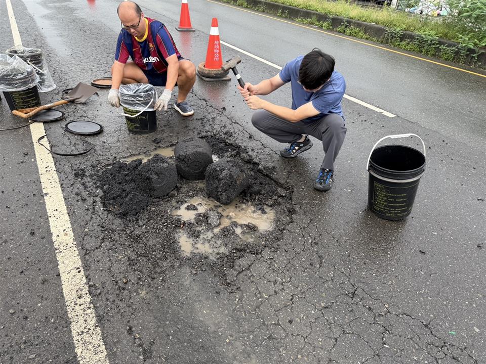 埤頭鄉彰水路三段567、613號、四段42號前路面緊急搶修工程彰水路四段施工前