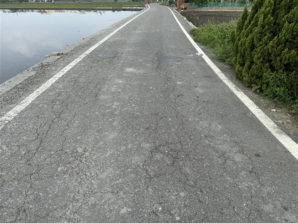 埤頭鄉崙子村崙子路、竹圍村竹圍路、合興村斗苑西路及永豐村東西路等路面改善工程竹圍施工前