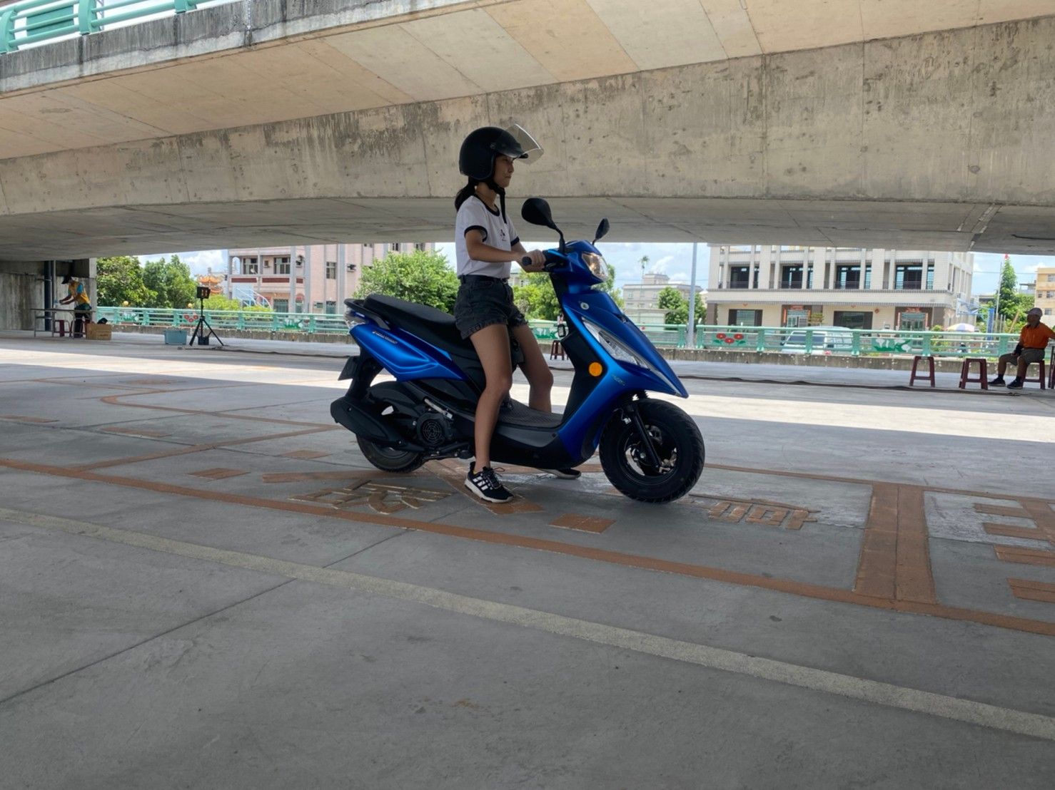 109年永靖鄉機車下鄉考照服務109年機車下鄉考照-路考測驗
