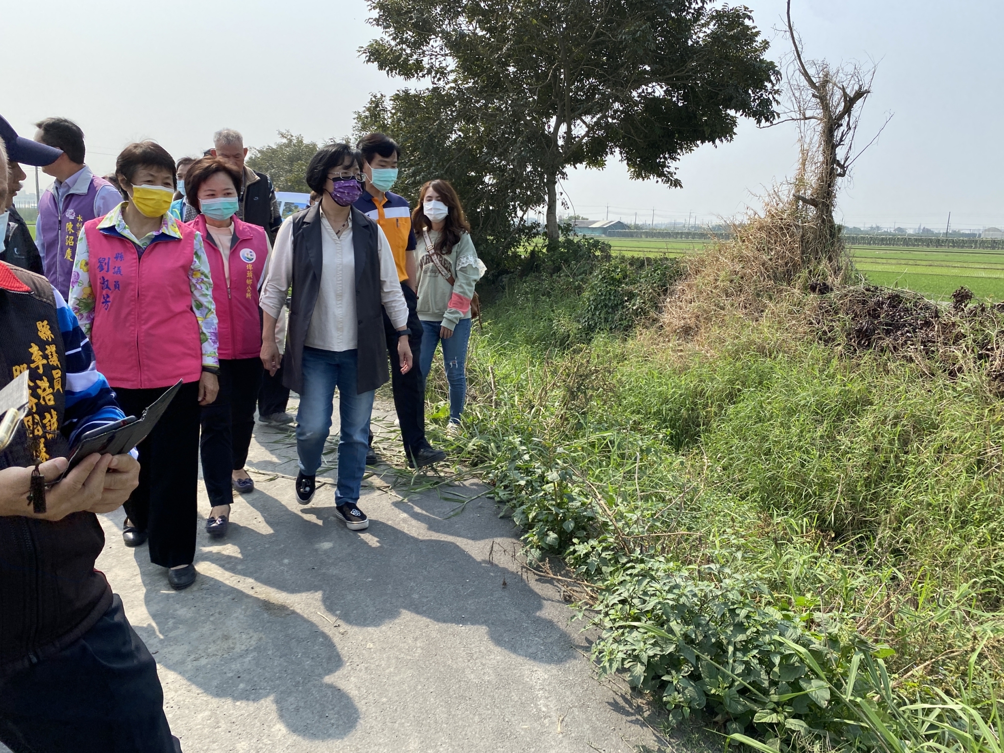 埤頭鄉萬興排水護岸工程現地會勘