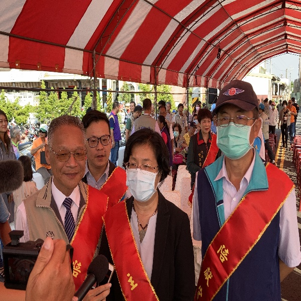 臺鐵永靖車站聯外道路新闢工程祝禱典禮媒體採訪