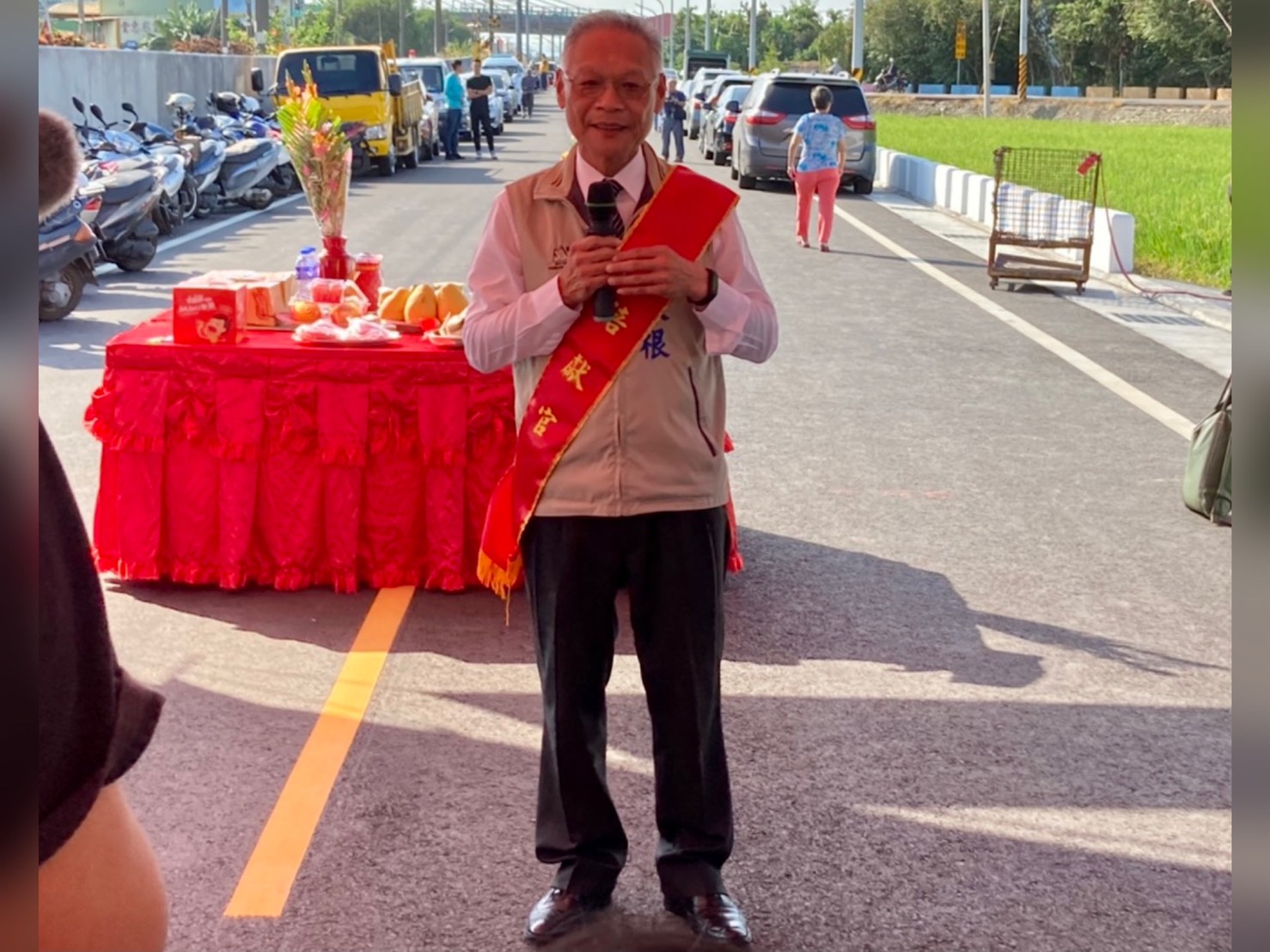 臺鐵永靖車站聯外道路新闢工程祝禱典禮鄉長致詞