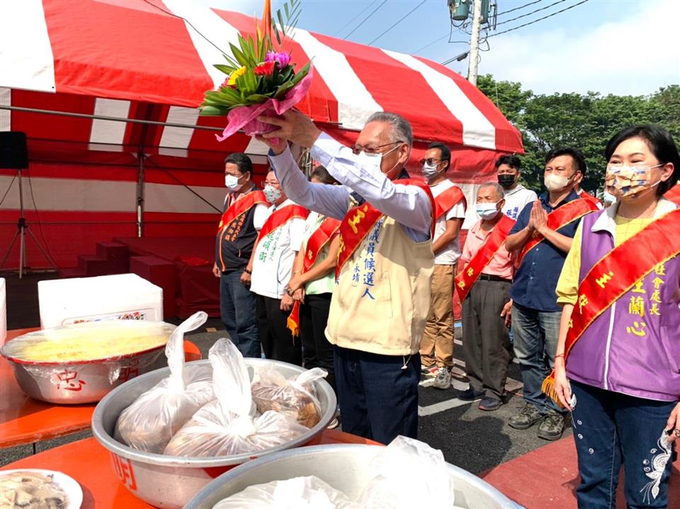 永靖鄉竹子社區活動中心落成典禮7鄉長祭祀敬獻花