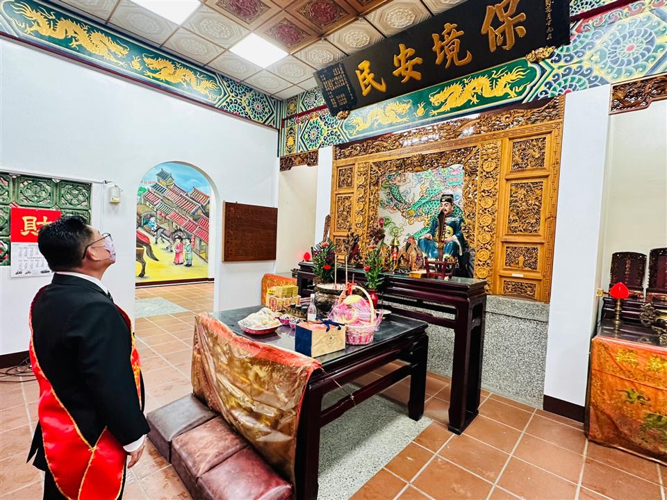 永靖鄉各界恭祝延平郡王鄭成功聖誕祝壽大典鄉長祭拜祈福
