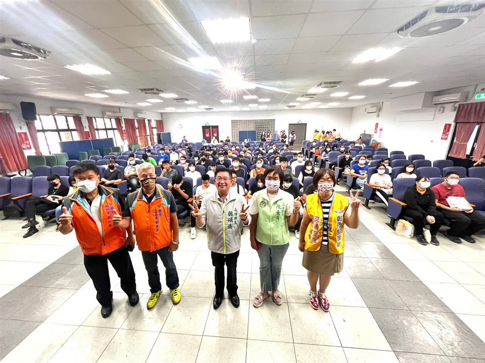 112年永靖鄉機車下鄉考照服務機車下鄉考照-大合照