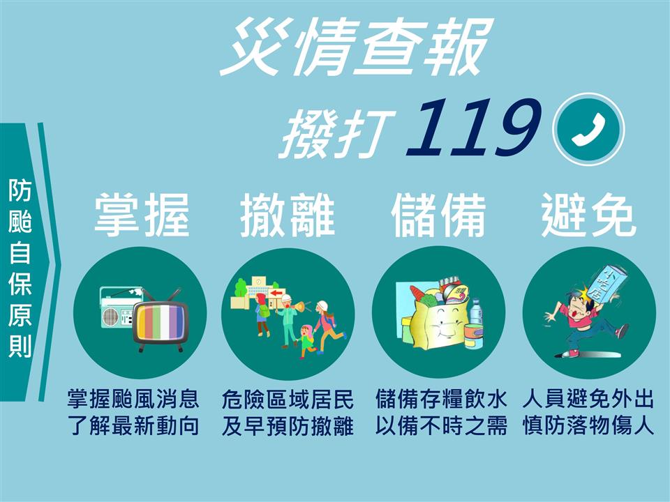 大村鄉災害防救專區防颱宣導