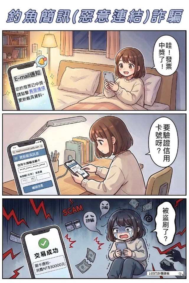反詐騙宣導專區email通知中獎詐騙