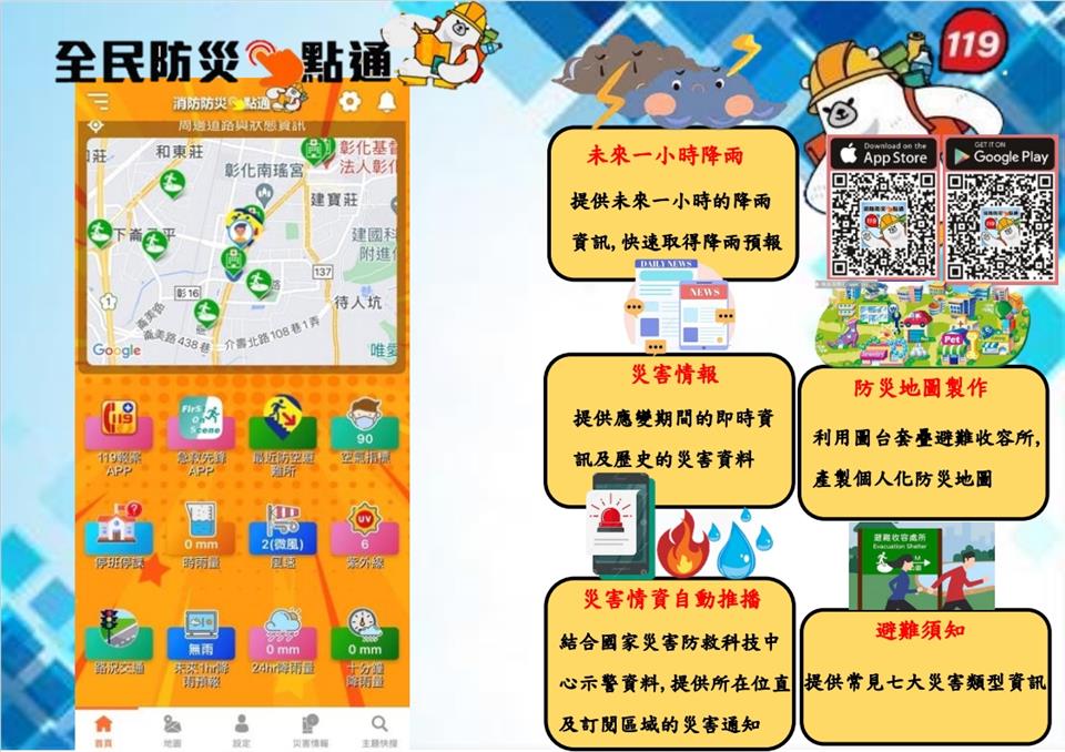 防疫防災宣導海報112年6月份防災宣導海報-全民防災E點通