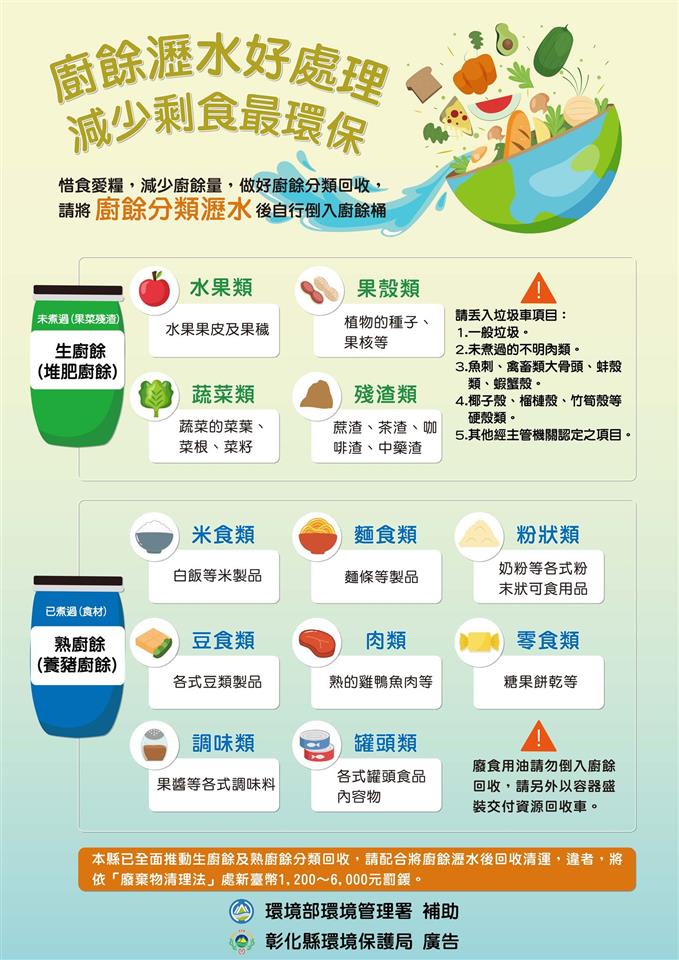 清潔隊廚餘瀝水好處理，減少剩食最環保