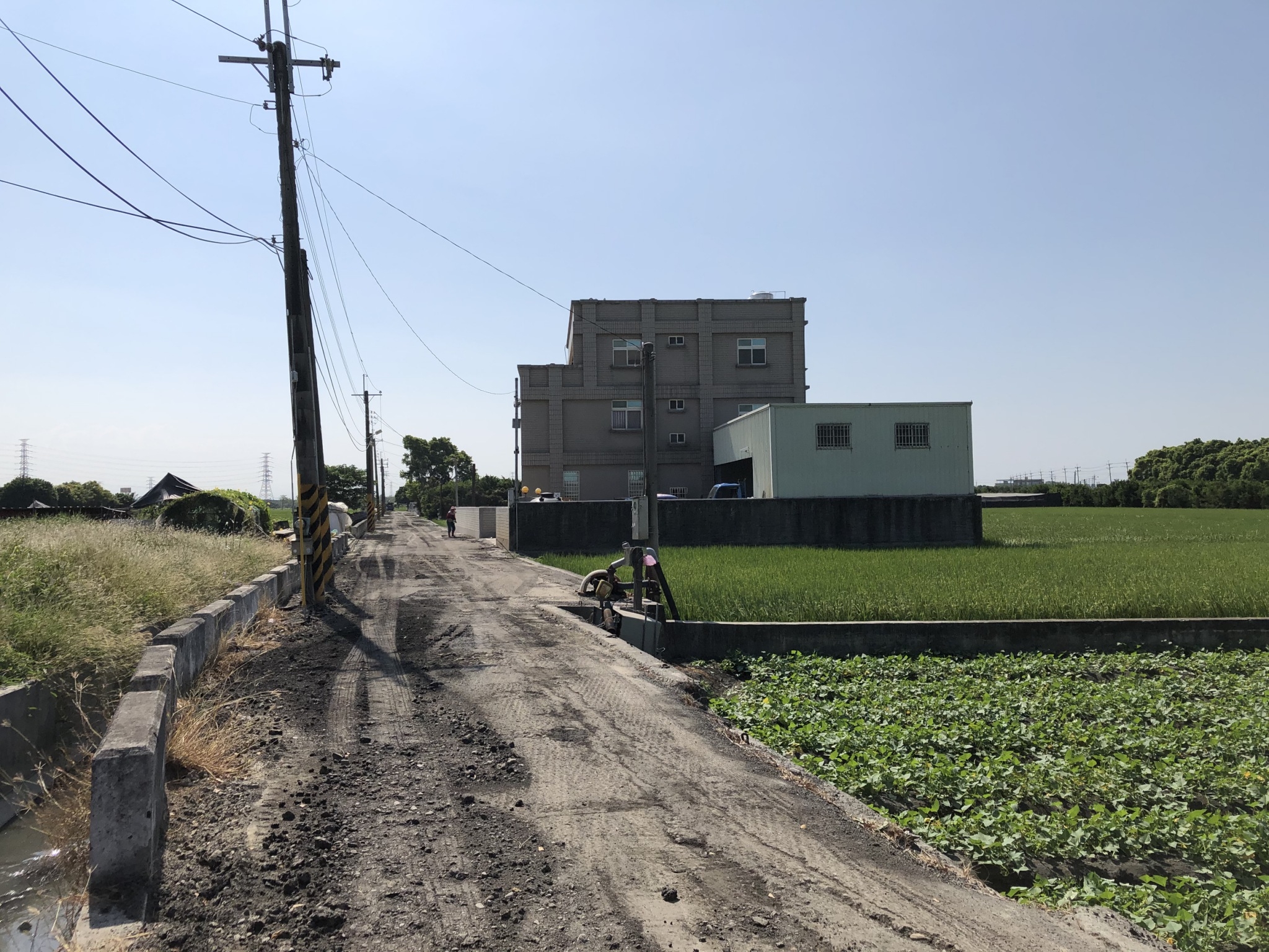 埤頭鄉斗苑東路453巷及崙子路343巷斗苑東路453巷施工中