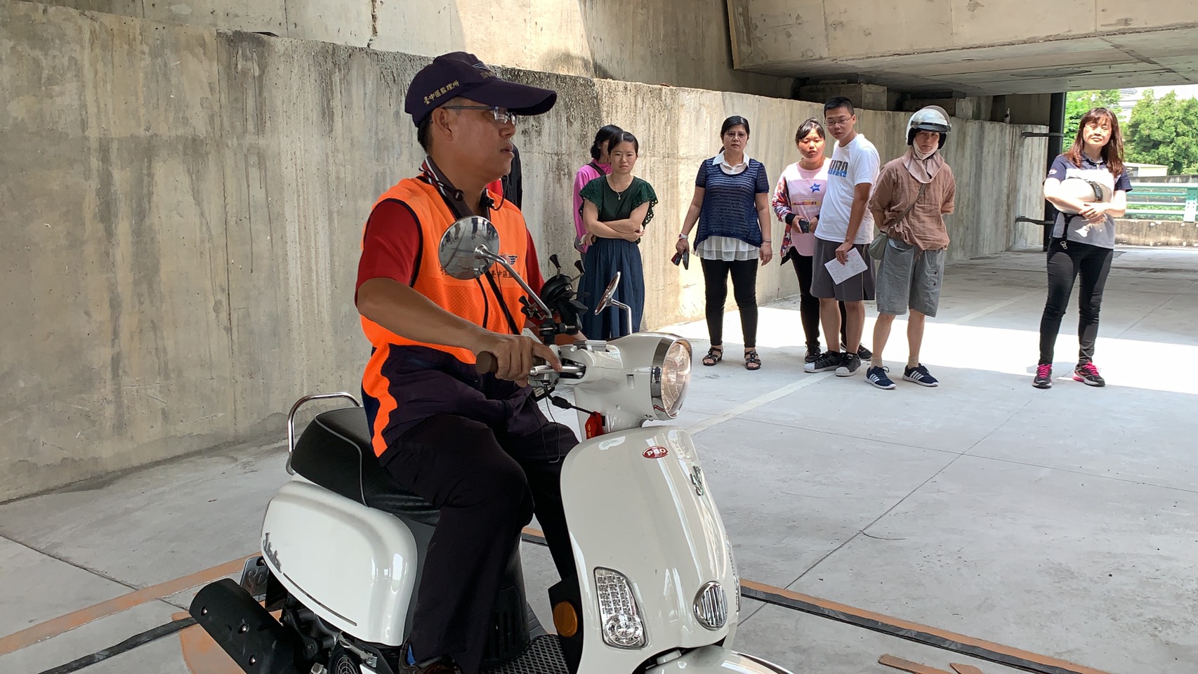 108年永靖鄉機車下鄉考照服務監理站人員示範考照路線
