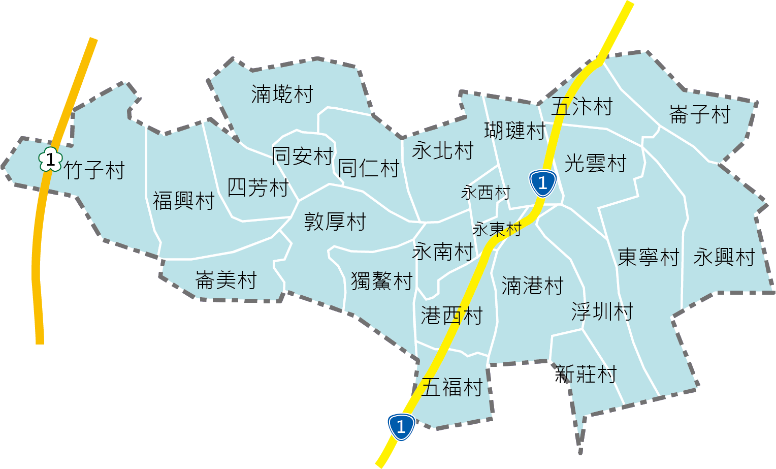 行政區域圖永靖鄉位於台灣彰化縣中部偏東南，北與東北鄰埔心鄉、員林市，東鄰社頭鄉，南鄰田尾鄉，西鄰溪湖鎮。鄉內地勢平坦，無山嶽與湖澤。鄉內人口約3.5萬人，人口密度每平方公里約有1,680人，是臺灣本島人口密度第二高的鄉，也是全國人口密度第三高的鄉。